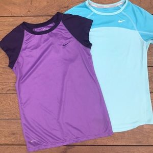Girls dri-fit exercise t-shirts
